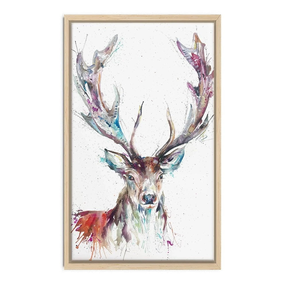 Solitary Stag Canvas Print Solitary Stag Canvas Print wall art product Nicola Jane Rowles