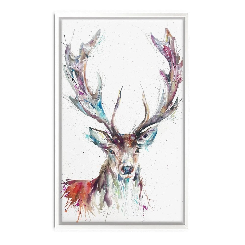 Solitary Stag Canvas Print Solitary Stag Canvas Print wall art product Nicola Jane Rowles