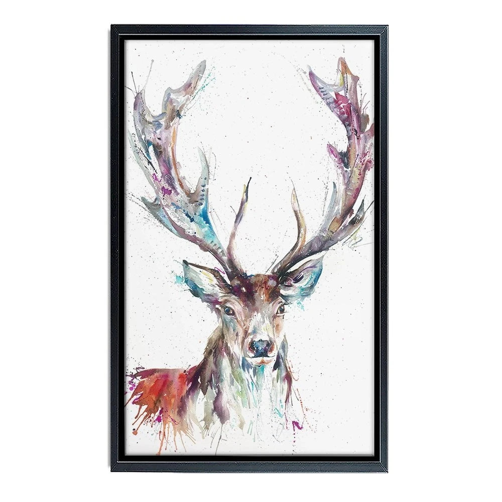 Solitary Stag Canvas Print Solitary Stag Canvas Print wall art product Nicola Jane Rowles