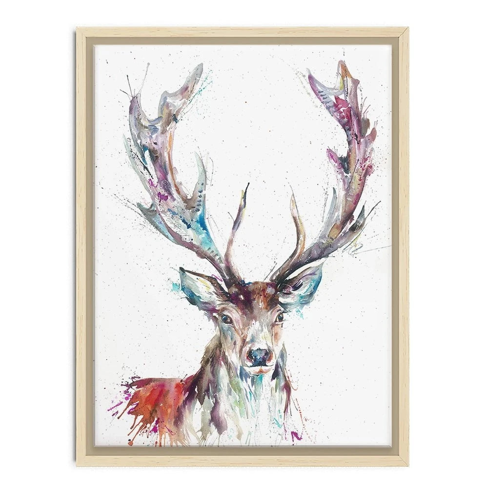 Solitary Stag Canvas Print Solitary Stag Canvas Print wall art product Nicola Jane Rowles