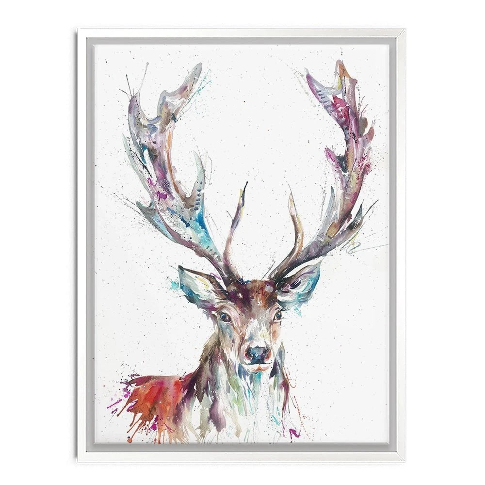 Solitary Stag Canvas Print Solitary Stag Canvas Print wall art product Nicola Jane Rowles