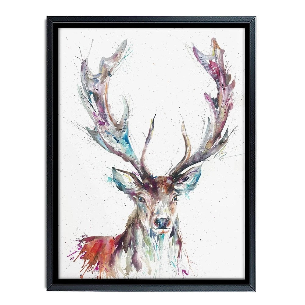 Solitary Stag Canvas Print Solitary Stag Canvas Print wall art product Nicola Jane Rowles
