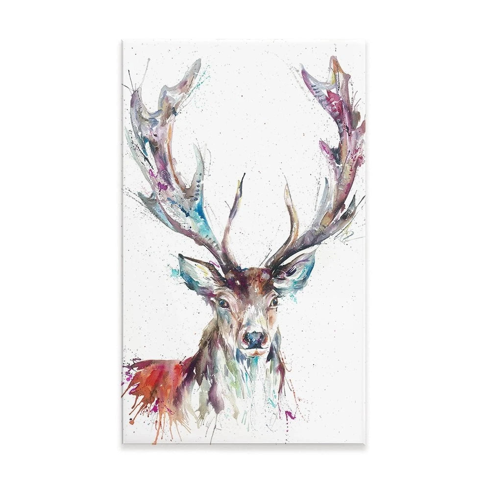 Solitary Stag Canvas Print Solitary Stag Canvas Print wall art product Nicola Jane Rowles