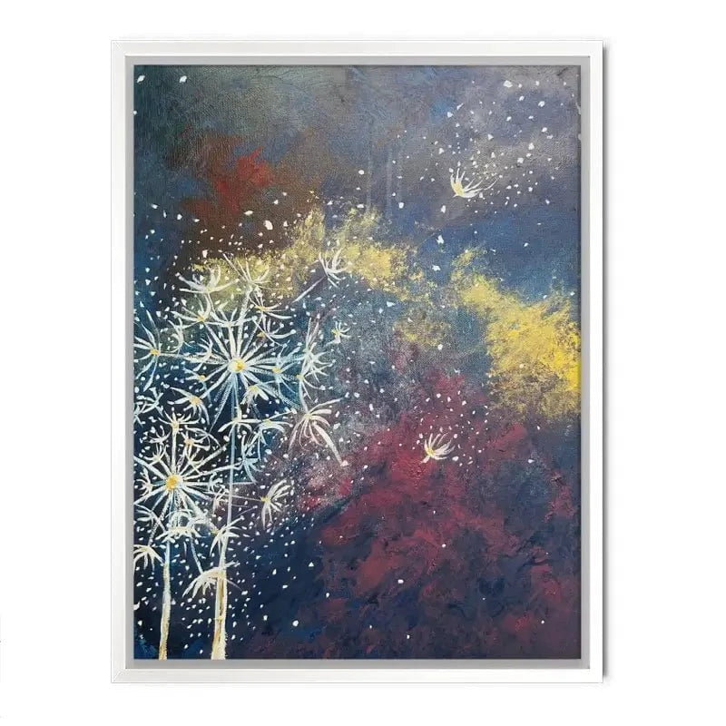 Space Flowers Canvas Print Space Flowers Canvas Print wall art product Violeta Allaberdieva
