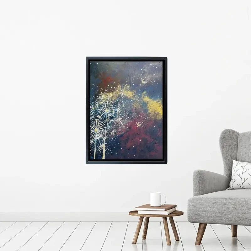 Space Flowers Canvas Print Space Flowers Canvas Print wall art product Violeta Allaberdieva