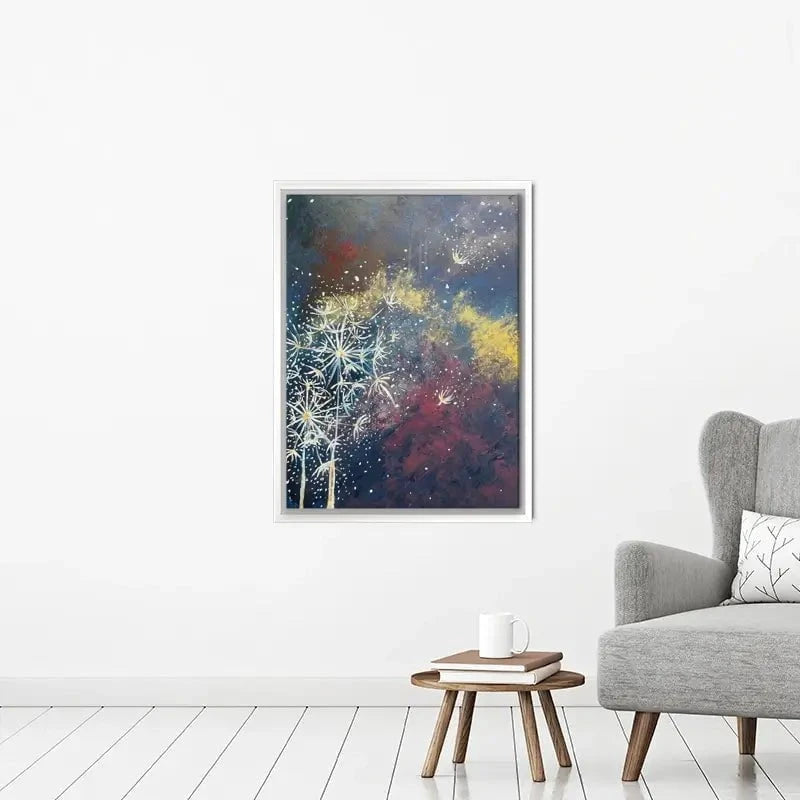 Space Flowers Canvas Print Space Flowers Canvas Print wall art product Violeta Allaberdieva