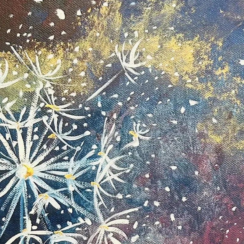 Space Flowers Framed Art Print Space Flowers Framed Art Print wall art product Violeta Allaberdieva