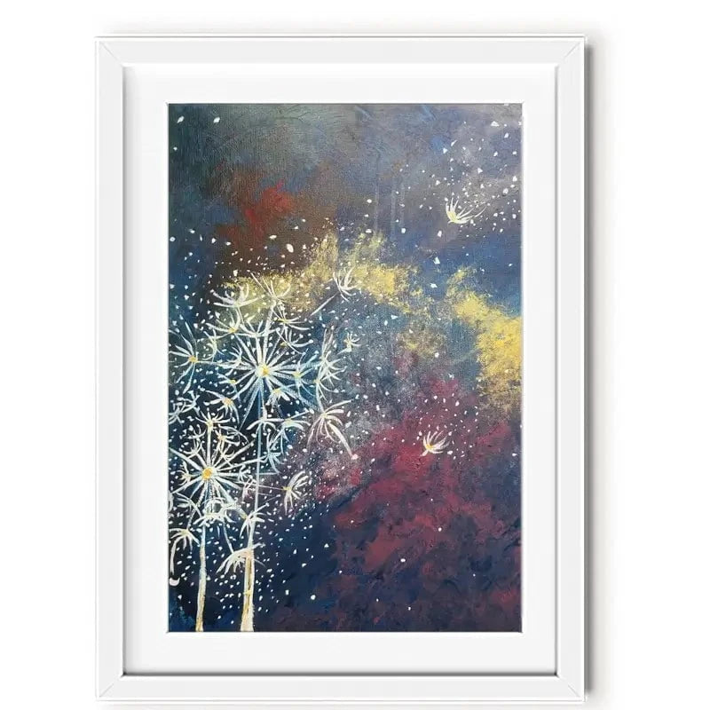 Space Flowers Framed Art Print Space Flowers Framed Art Print wall art product Violeta Allaberdieva