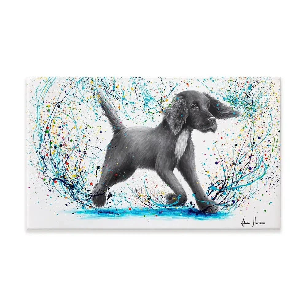 Spaniel Splash Canvas Print Spaniel Splash Canvas Print wall art product Ashvin Harrison