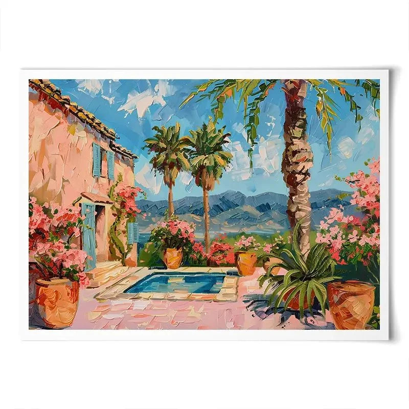 Spanish House By The Pool 2 Art Print Spanish House By The Pool 2 Art Print wall art product Elena Avanesova
