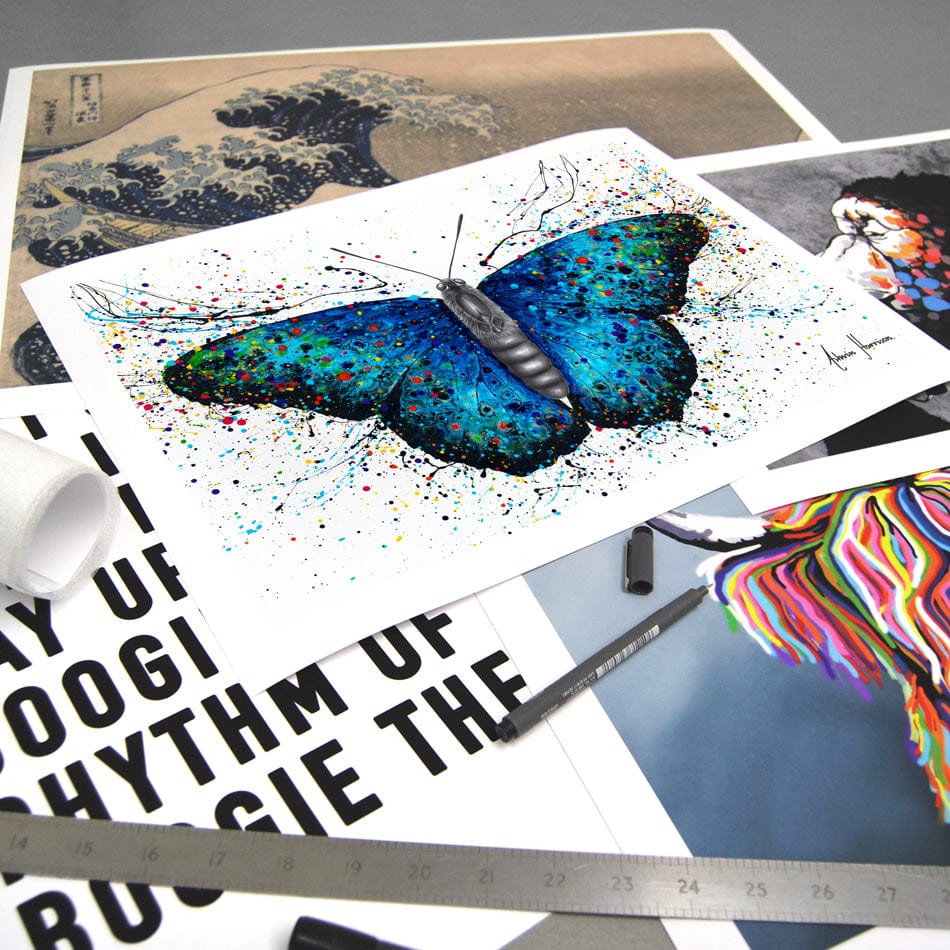 Sparkling City Butterfly Art Print wall art product Ashvin Harrison