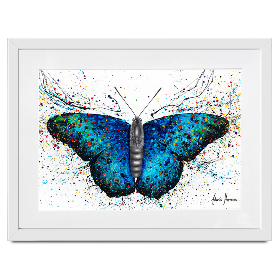 Sparkling City Butterfly Framed Art Print Sparkling City Butterfly Framed Art Print wall art product Ashvin Harrison