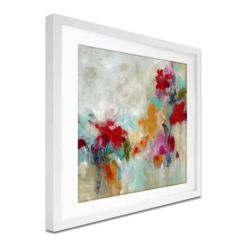 Spectrum Floral Framed Art Print Spectrum Floral Framed Art Print wall art product Carol Robinson