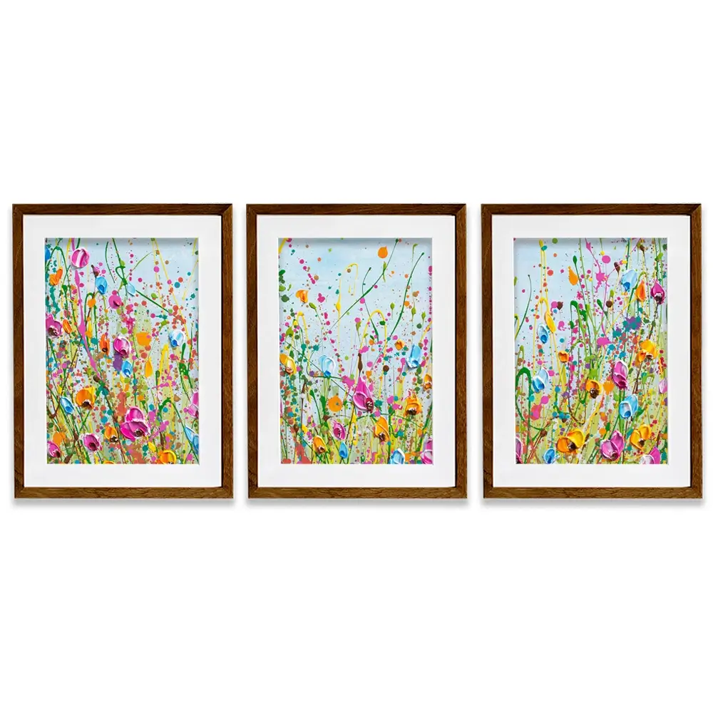 Spring Meadow Framed Art Print Trio Spring Meadow Framed Art Print Trio wall art product Olga Tkachyk
