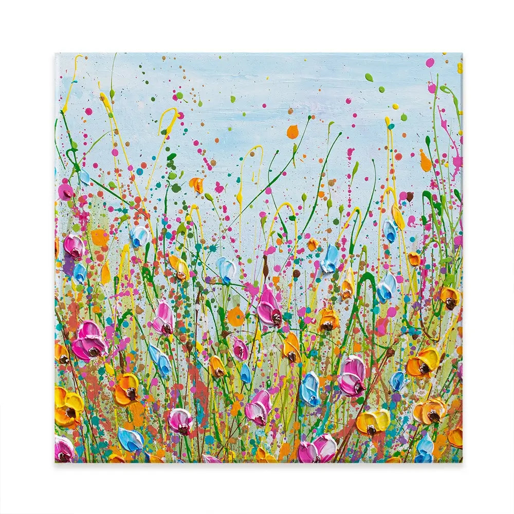 Spring Meadow Square Canvas Print Spring Meadow Square Canvas Print wall art product Olga Tkachyk