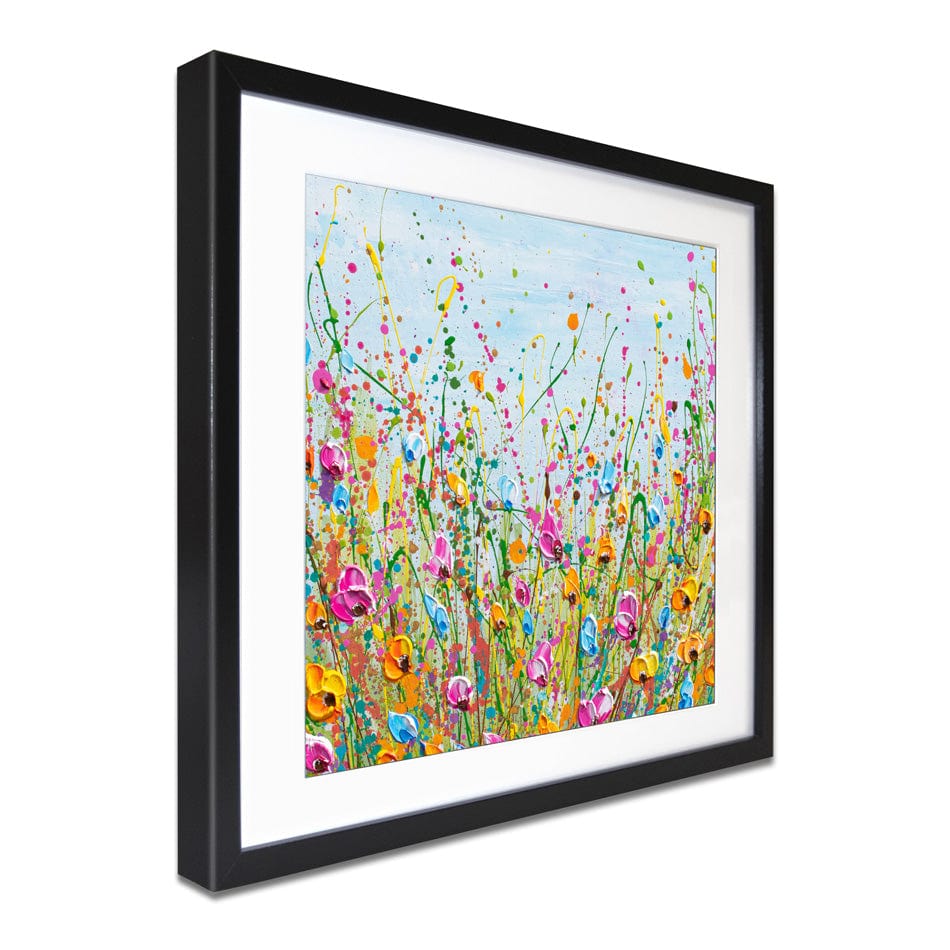 Spring Meadow Square Framed Art Print wall art product Olga Tkachyk