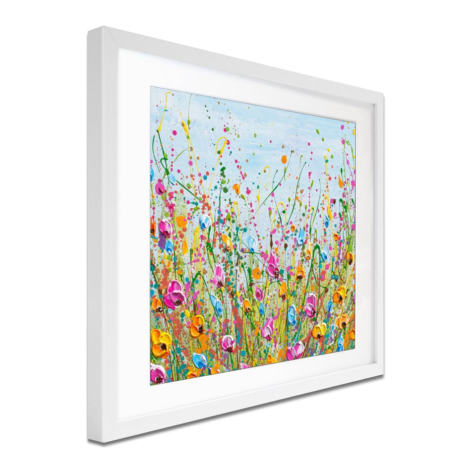 Spring Meadow Square Framed Art Print wall art product Olga Tkachyk