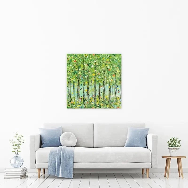 Springtime Forest Canvas Print Springtime Forest Canvas Print wall art product Charlotte Anna Reed
