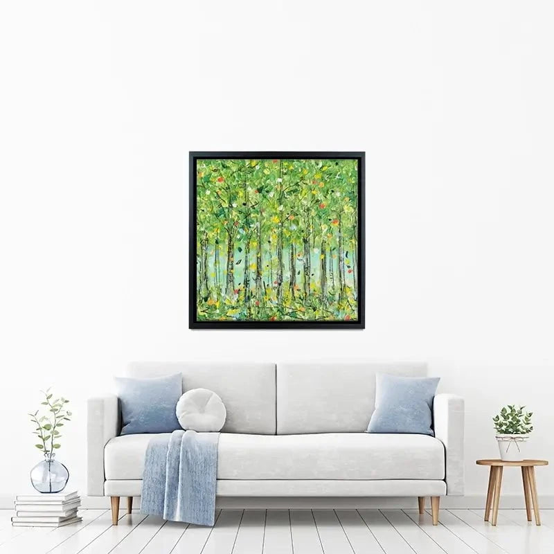 Springtime Forest Canvas Print Springtime Forest Canvas Print wall art product Charlotte Anna Reed