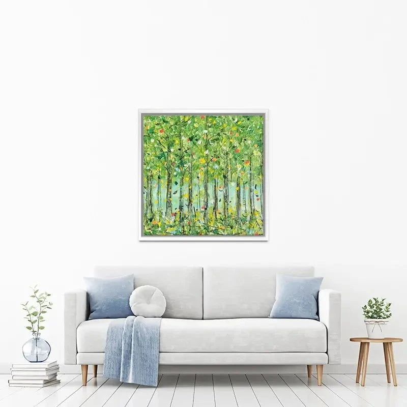 Springtime Forest Canvas Print Springtime Forest Canvas Print wall art product Charlotte Anna Reed