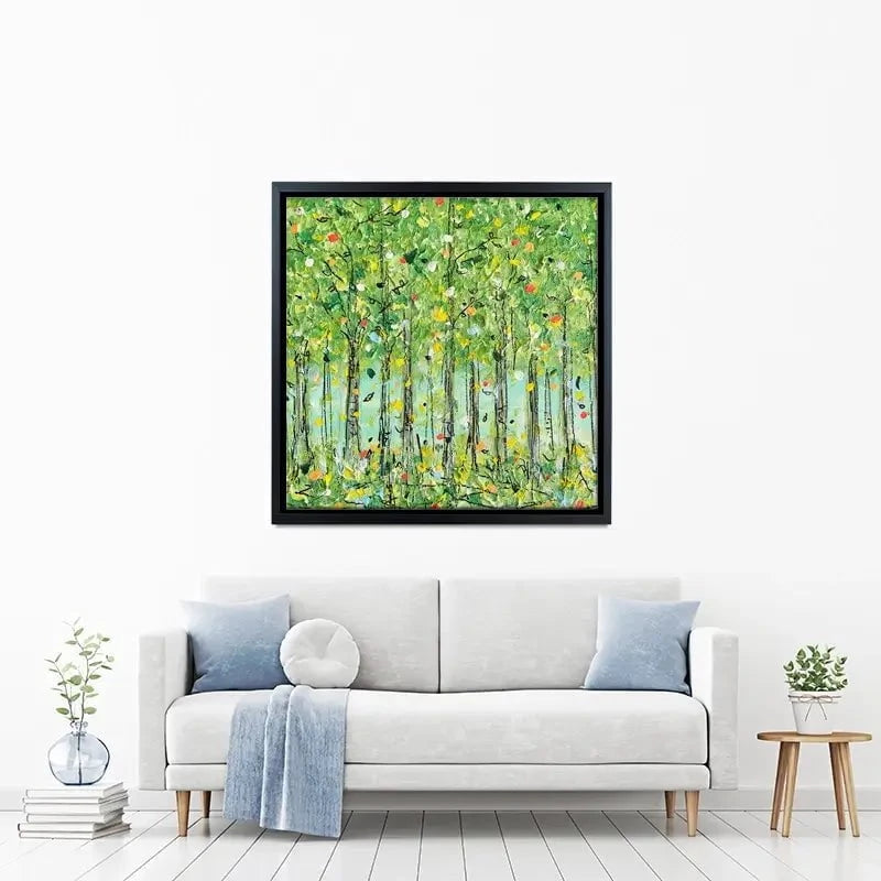Springtime Forest Canvas Print Springtime Forest Canvas Print wall art product Charlotte Anna Reed