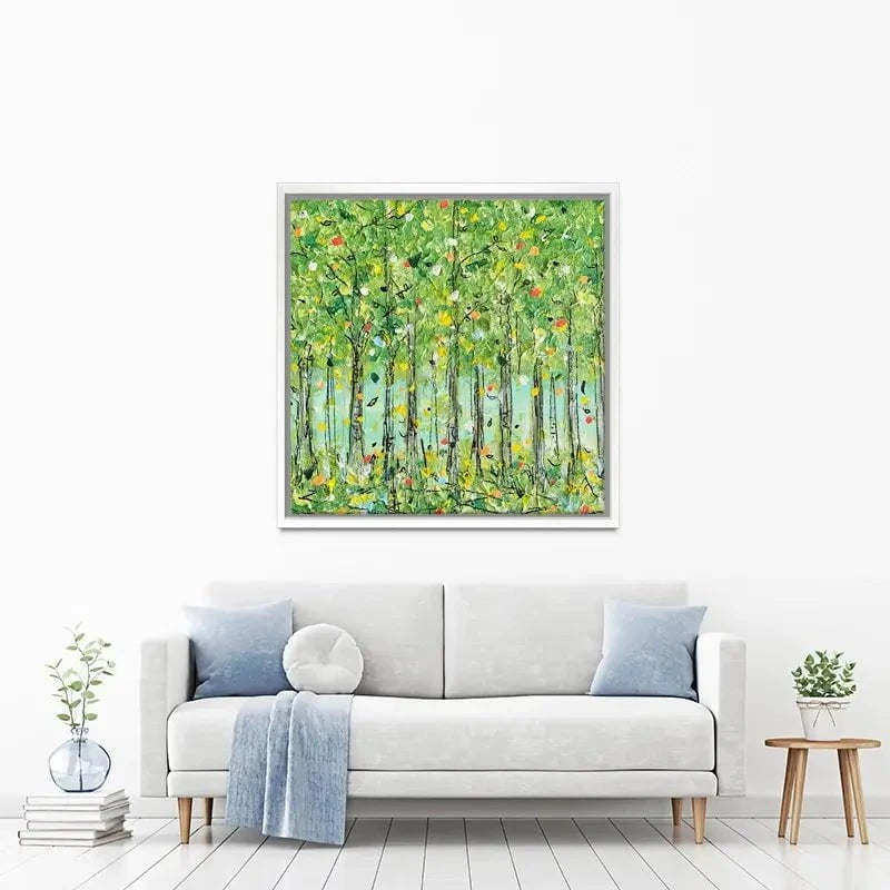 Springtime Forest Canvas Print Springtime Forest Canvas Print wall art product Charlotte Anna Reed