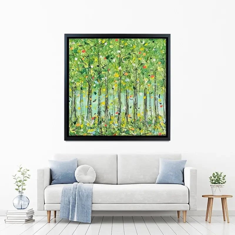 Springtime Forest Canvas Print Springtime Forest Canvas Print wall art product Charlotte Anna Reed