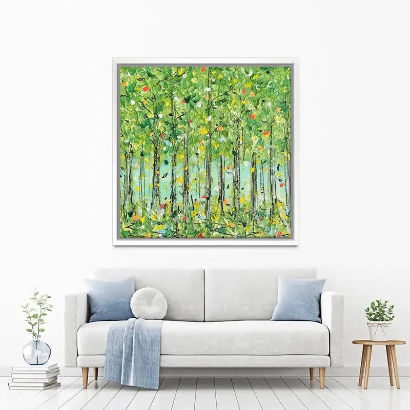 Springtime Forest Canvas Print Springtime Forest Canvas Print wall art product Charlotte Anna Reed