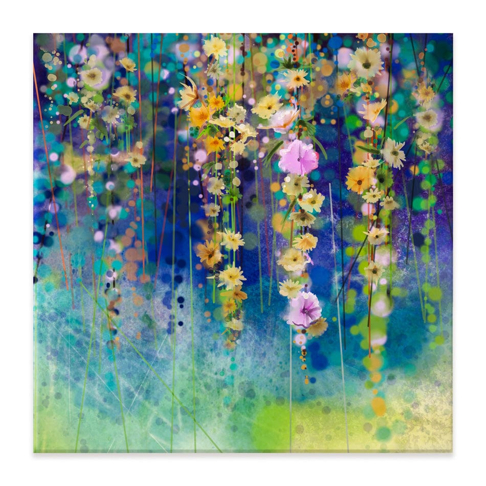 Square Floral Watercolour Canvas Print wall art product pluie_r / Shutterstock