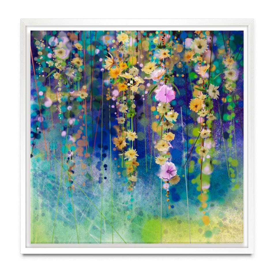 Square Floral Watercolour Canvas Print wall art product pluie_r / Shutterstock