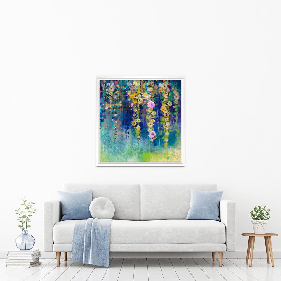 Square Floral Watercolour Canvas Print wall art product pluie_r / Shutterstock