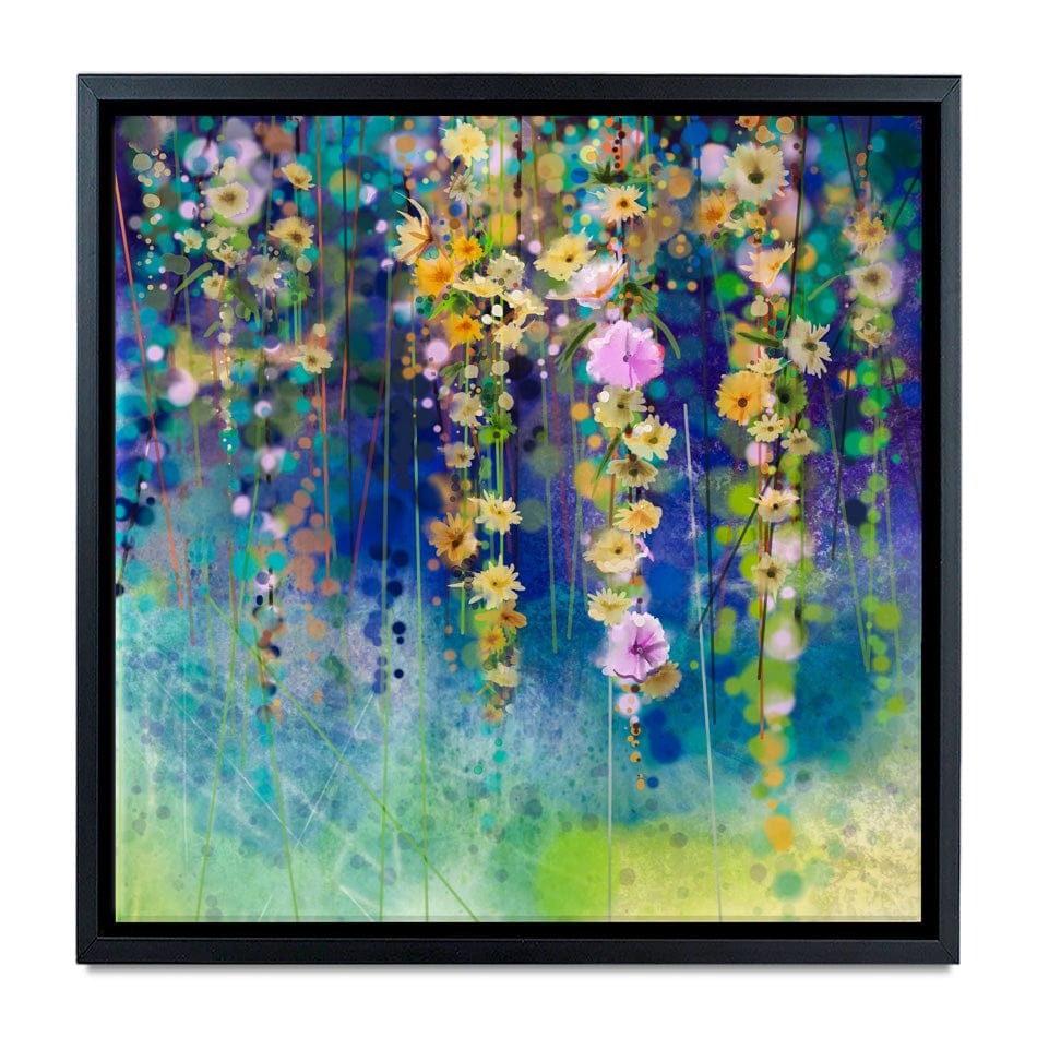 Square Floral Watercolour Canvas Print wall art product pluie_r / Shutterstock