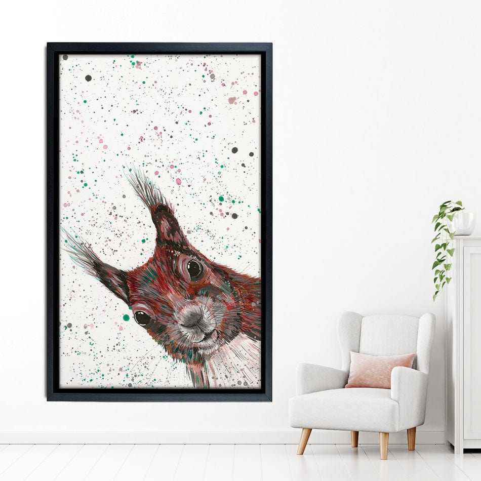 Squirrel Boris Canvas Print wall art product Emma LC Art