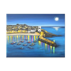 St Ives At Night Canvas Print St Ives At Night Canvas Print wall art product Jo Gough
