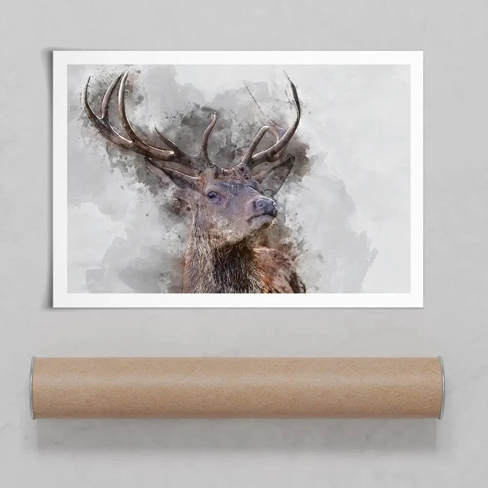 Stag Art Print Stag Art Print wall art product Matt Gibson / Shutterstock