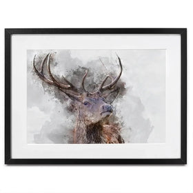 Stag Framed Art Print Stag Framed Art Print wall art product Matt Gibson / Shutterstock