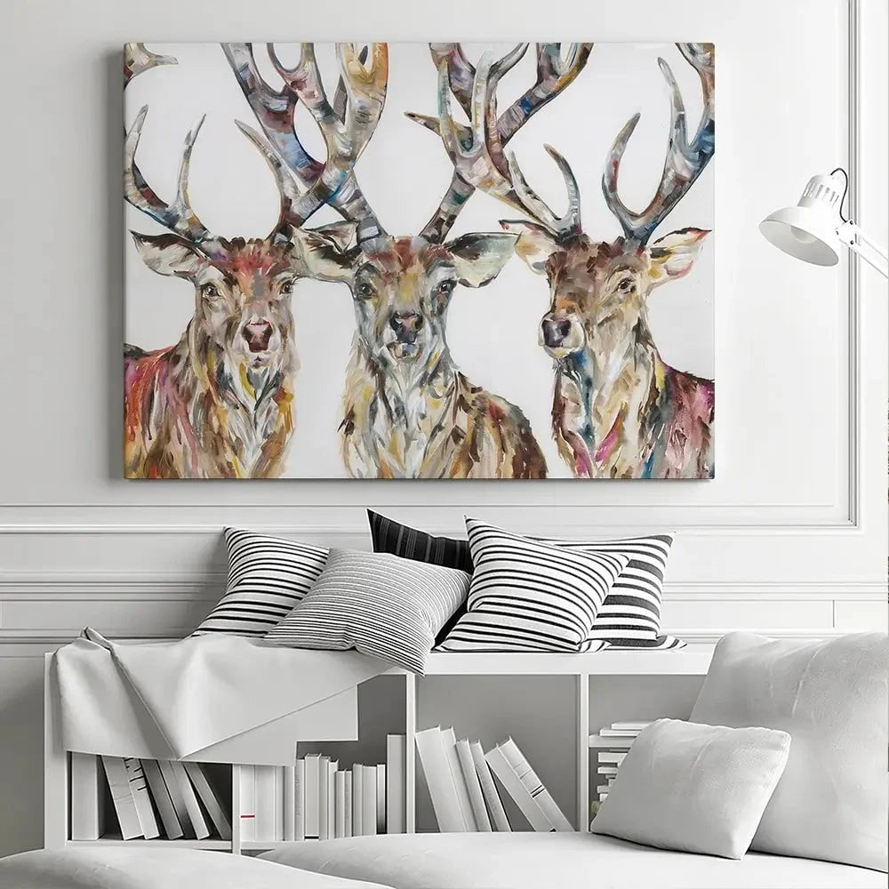 Stag Party Canvas Print Stag Party Canvas Print wall art product Nicola Jane Rowles