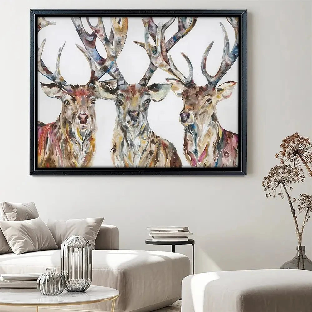 Stag Party Canvas Print Stag Party Canvas Print wall art product Nicola Jane Rowles