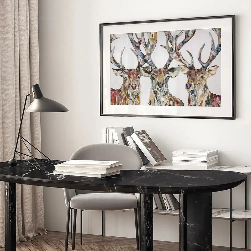 Stag Party Framed Art Print Stag Party Framed Art Print wall art product Nicola Jane Rowles