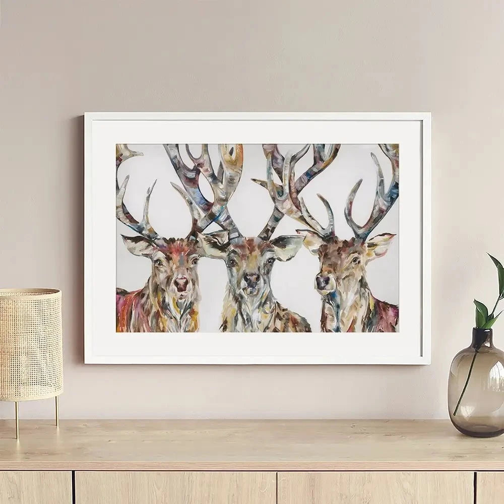 Stag Party Framed Art Print Stag Party Framed Art Print wall art product Nicola Jane Rowles