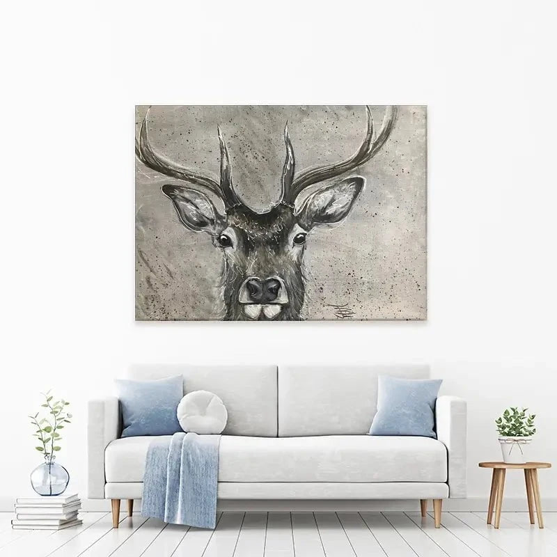 Stag Splash Canvas Print Stag Splash Canvas Print wall art product Jane Brookshaw