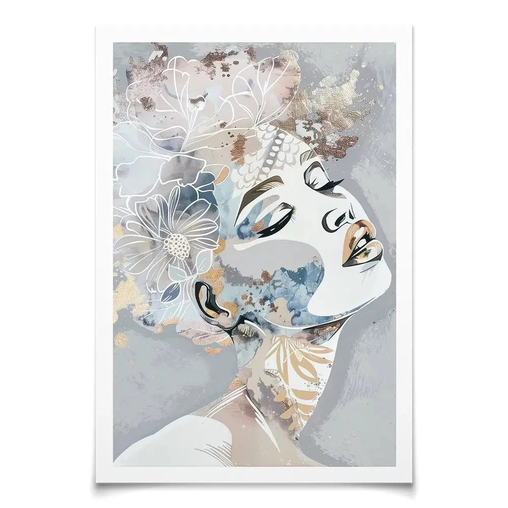 Stardust Blue Art Print Stardust Blue Art Print wall art product Isabella Karolewicz
