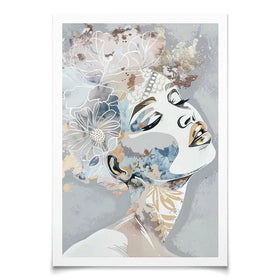 Stardust Blue Art Print Stardust Blue Art Print wall art product Isabella Karolewicz