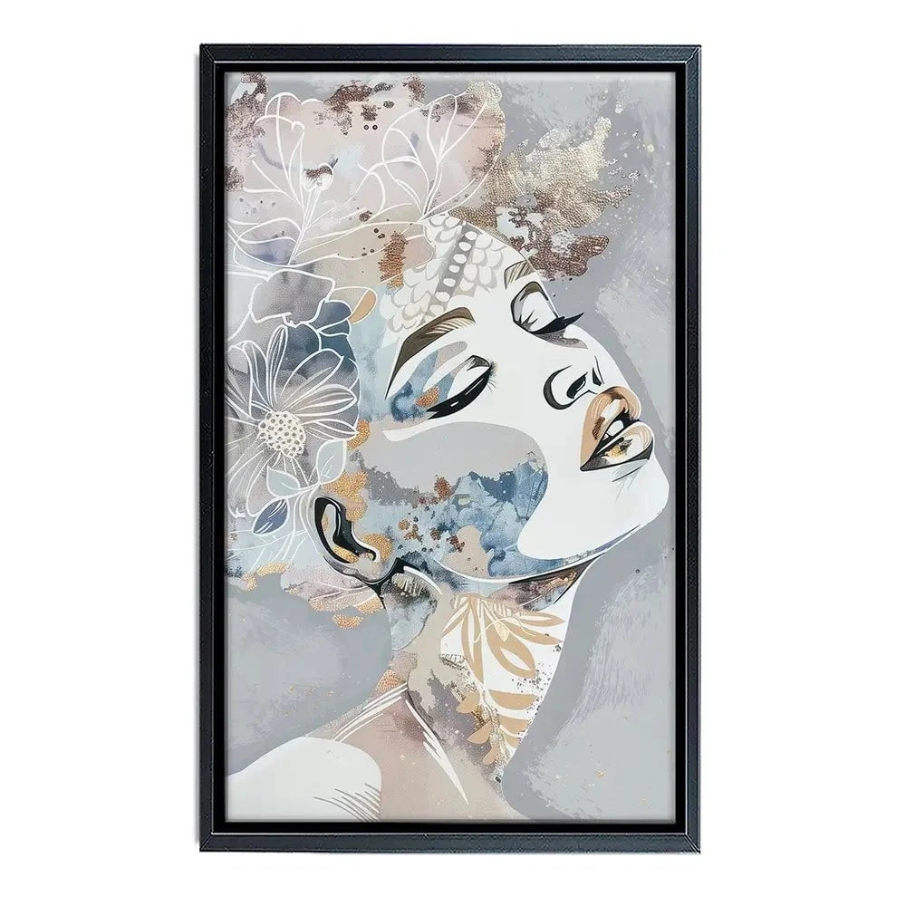 Stardust Blue Canvas Print Stardust Blue Canvas Print wall art product Isabella Karolewicz