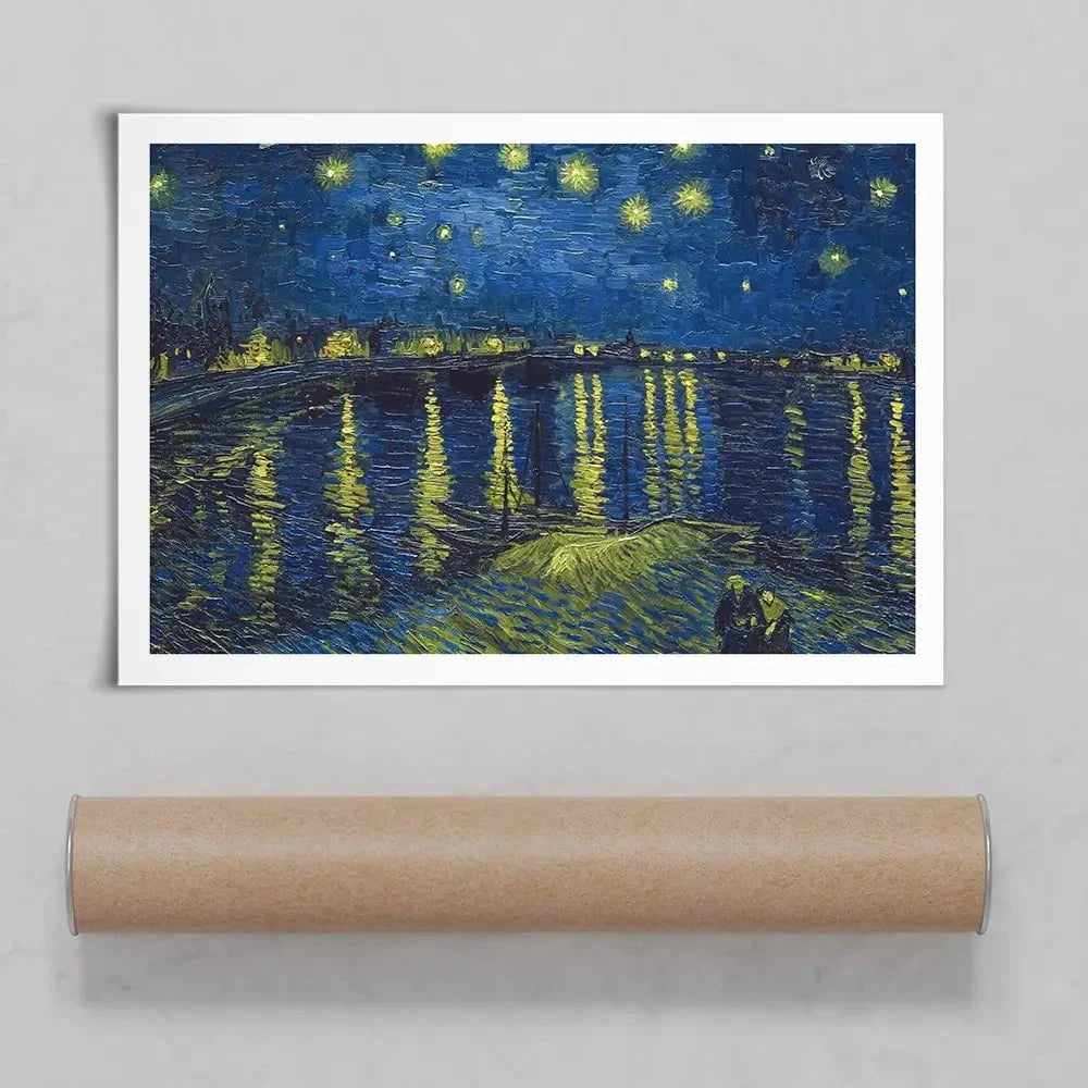 Starry Night Over The Rhône Art Print Starry Night Over The Rhône Art Print | Starry Night Over The Rhone wall art product Vincent Van Gogh