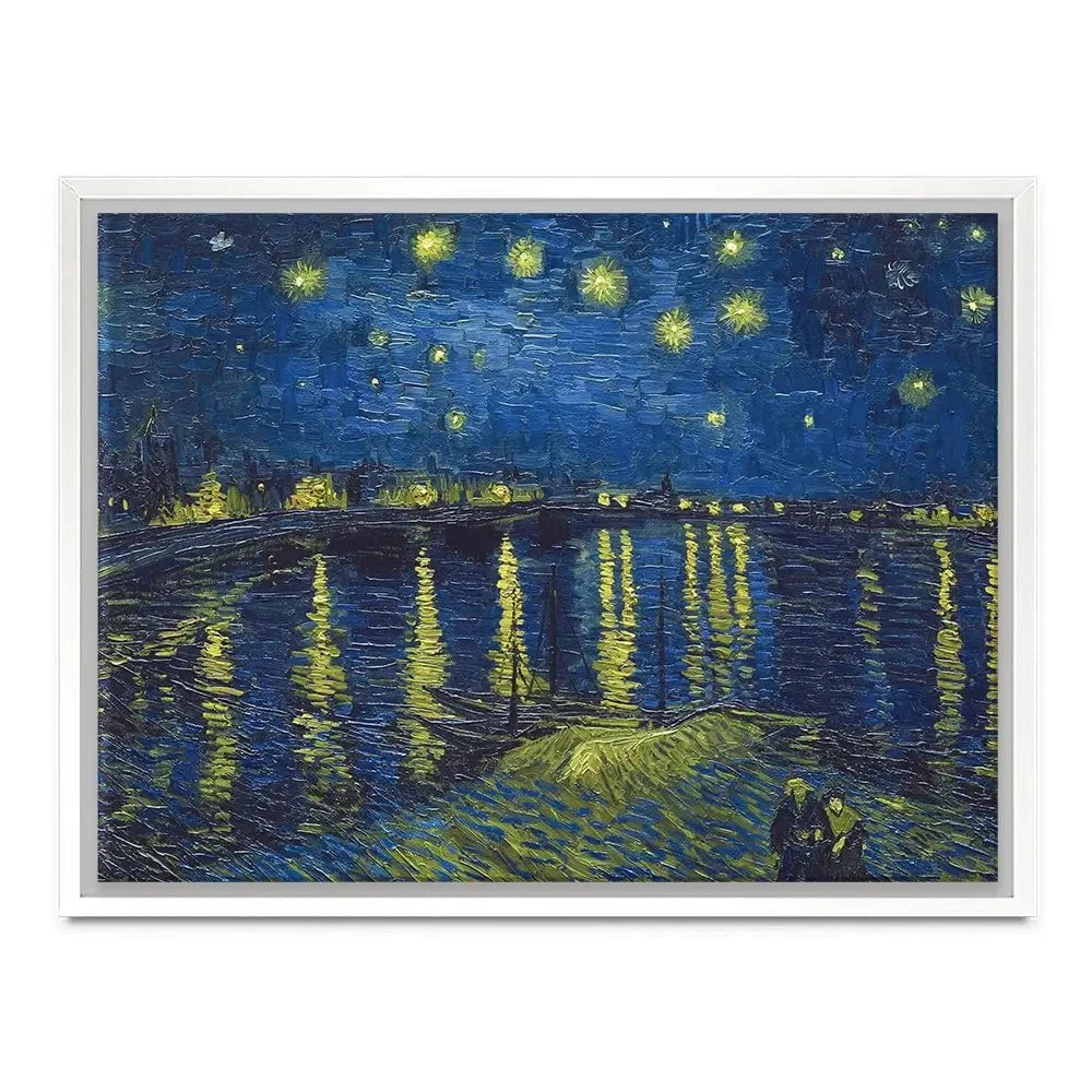 Starry Night Over The Rhône Canvas Print Starry Night Over The Rhône Canvas Print | Starry Night Artwork Design wall art product Vincent Van Gogh