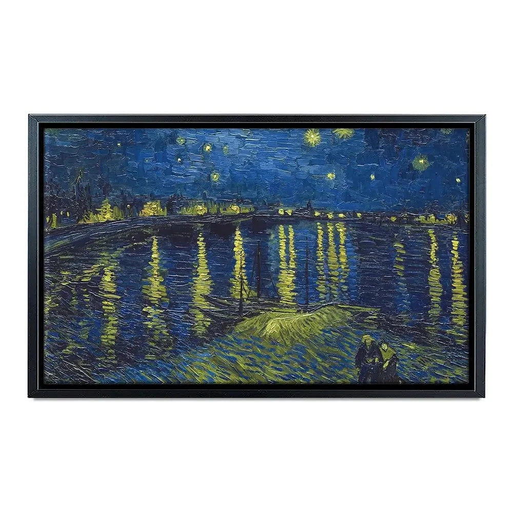 Starry Night Over The Rhône Canvas Print Starry Night Over The Rhône Canvas Print | Starry Night Artwork Design wall art product Vincent Van Gogh
