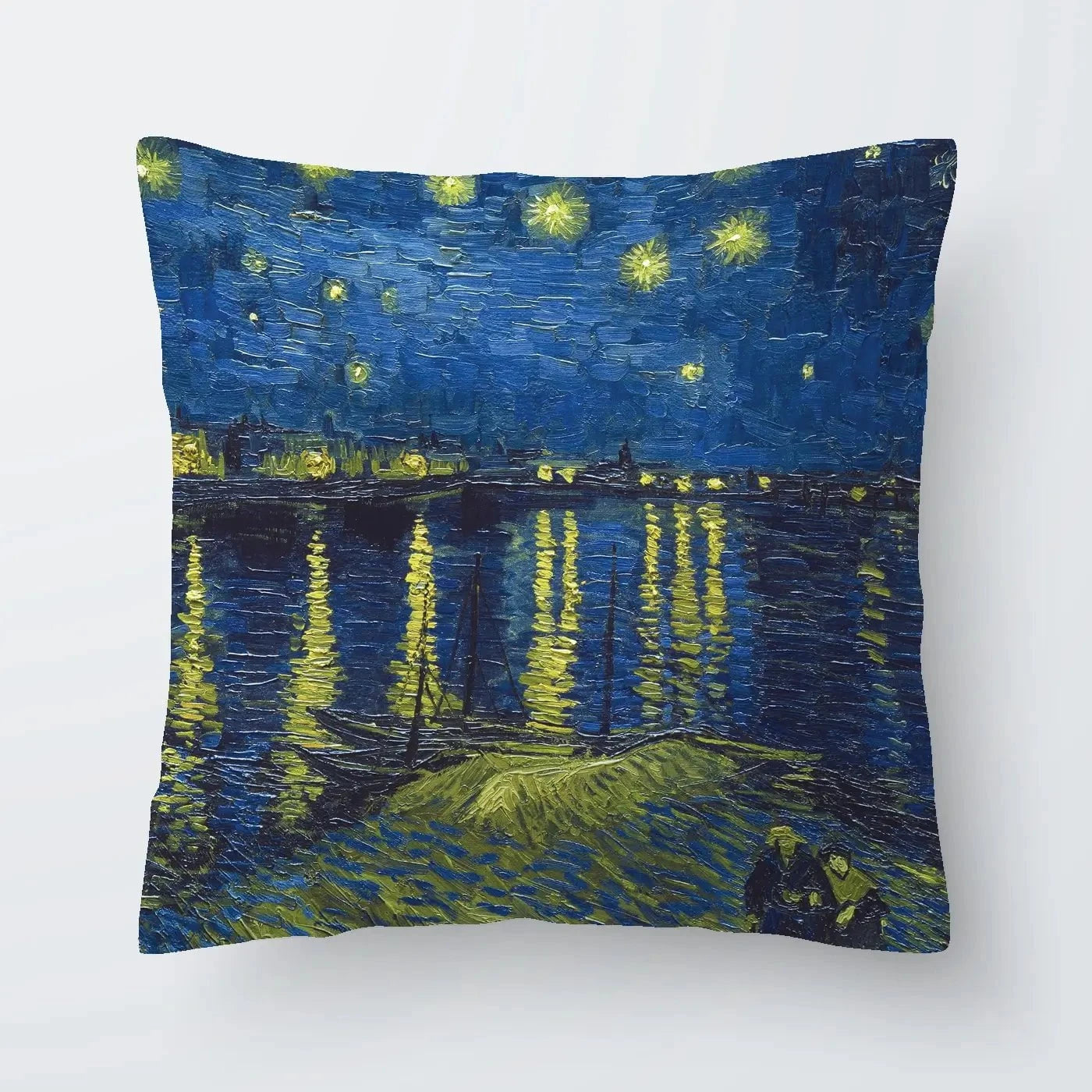 Starry Night Over The Rhône Cushion Starry Night Over The Rhône Cushion wall art product Vincent Van Gogh