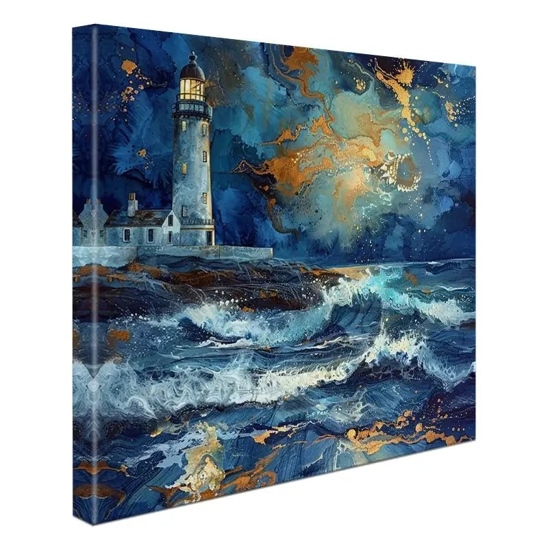 Stormy Lighthouse Canvas Print Stormy Lighthouse Canvas Print wall art product David Alexander Elder