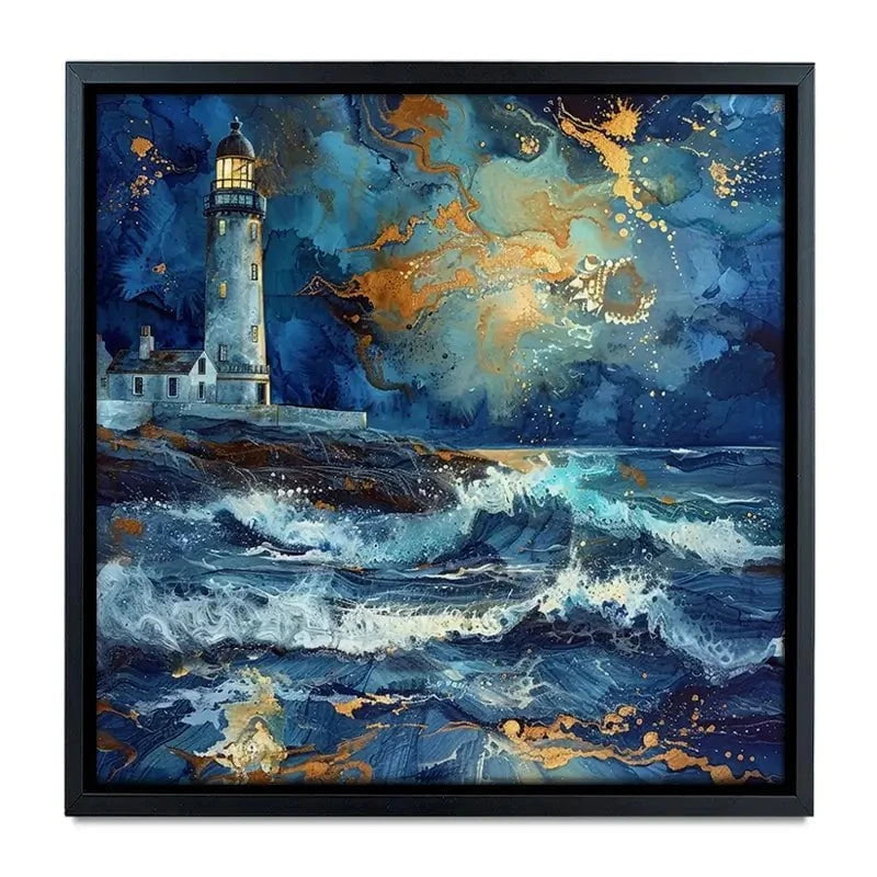 Stormy Lighthouse Canvas Print Stormy Lighthouse Canvas Print wall art product David Alexander Elder